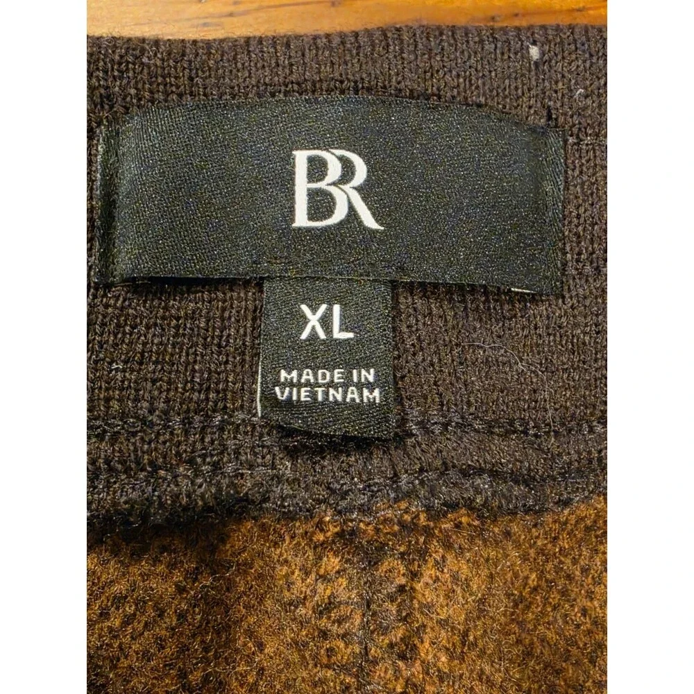 Banana Republic Mens XL Wool Blend Twill Cargo Jogger Pants Dark Spiced Rum EUC
